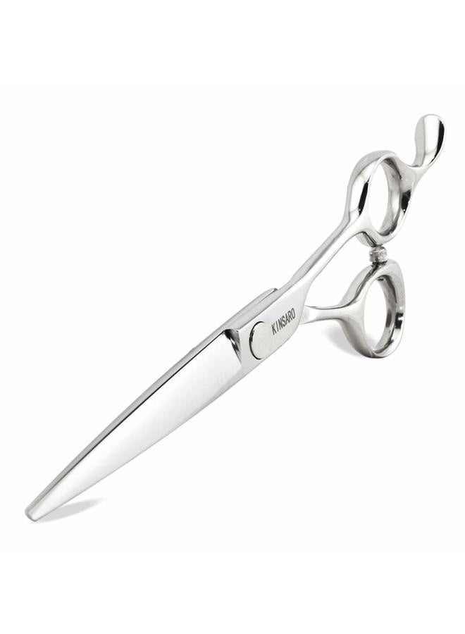 KINSARO Barber Scissors Professional Hair Scissors Hair Shears Haircut Scissors 15cm Japan 440c Shears Convex Blade - Image 1