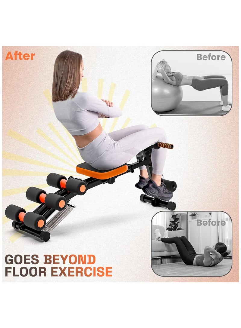 Ab Workout Equipment – Adjustable Ab Workout Bench for Home Gym, Multi-Functional Ab Crunch Machine & Trainer for Core, Legs, Thighs, and Buttocks - Image 5