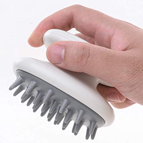 pepplo® Hair Scalp Massager Shampoo Brush, Scalp Brush Hair Scrubber, Hair Washing Brush Scalp Exfoliator Brush for Dandruff, Wet and Dry Hair Scalp Brush with Soft Silicone (1PCS, Yellow) - Image 5