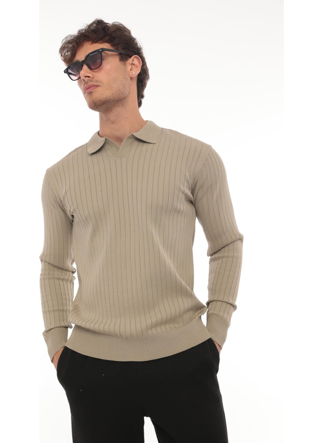 Beige Corded Polo Neck Knitwear SWEATER-2442 - pzsku/ZDCFAF6A330D6EE5E2573Z/45/_/1731155318/34aa8724-c0df-4d9a-abc8-2729c7be6356