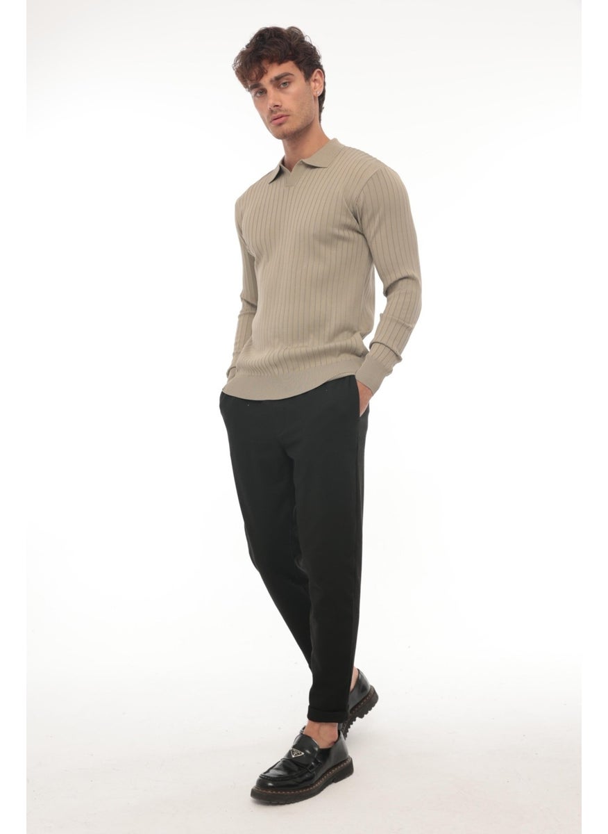 Beige Corded Polo Neck Knitwear SWEATER-2442 - pzsku/ZDCFAF6A330D6EE5E2573Z/45/_/1731155327/6abaabd9-4c18-4719-b15d-7c5f233b9e3d