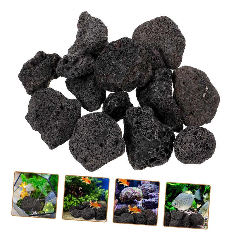 Natural Volcanic Rock 1 Pack Aquarium Decoration Lava Stone For Fish Tanks Planters Bonsai - Image 5