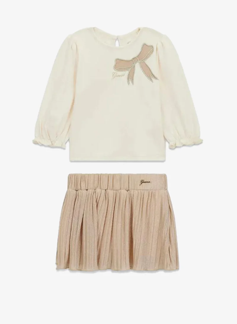 GUESS Infant Crew Neck T-Shirt And Skirt Set