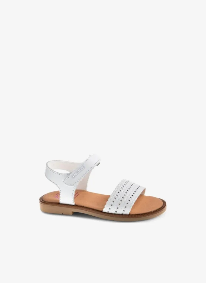 Pablosky Girls Hook & Loop Leather Sandals