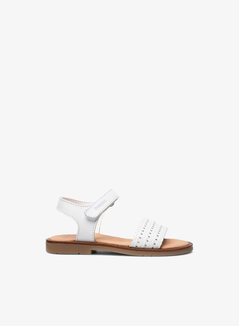 Pablosky Girls Hook & Loop Leather Sandals
