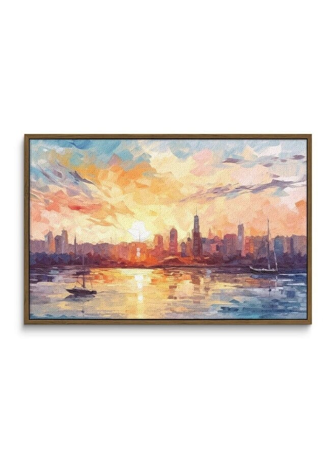 Home Gallery Large City Style Printed Framed Wall Art - Image 3