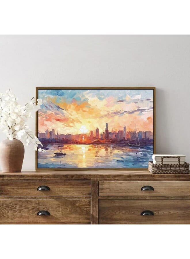 Home Gallery Large City Style Printed Framed Wall Art - Image 4