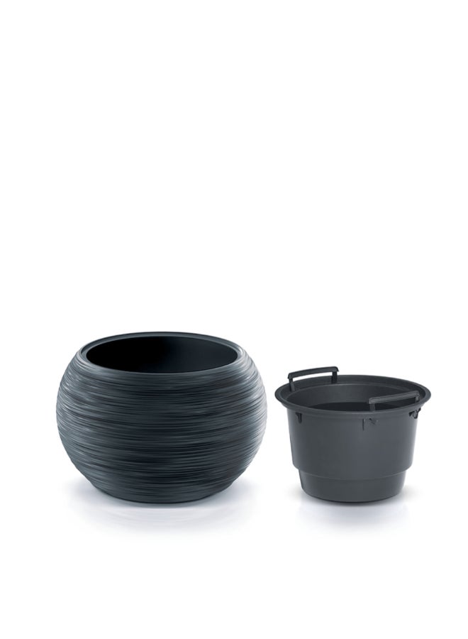 بروسبير بلاست أصيص زهور أنيق لون أنثراسيت، سعة 36 لترًا، DBFUK440-S433 - Image 2