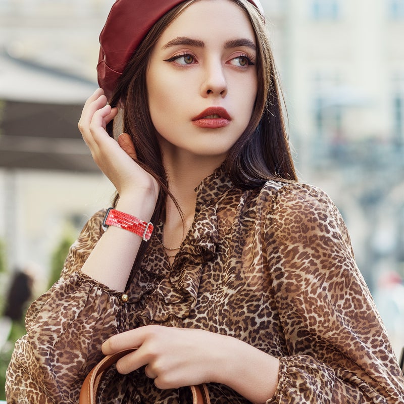 erorex For Huawei Band 9 Adjustable Slide Buckle Braided Watch Band(Blue) - Image 4