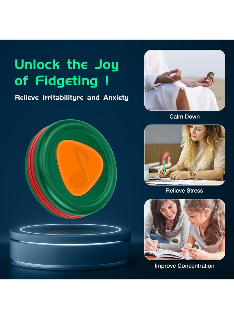 Magnetic 2-in-1 Fidget Slider Toy for Stress Relief with Haptic Coin and Press Features, Perfect for Adults and Kids - Image 4