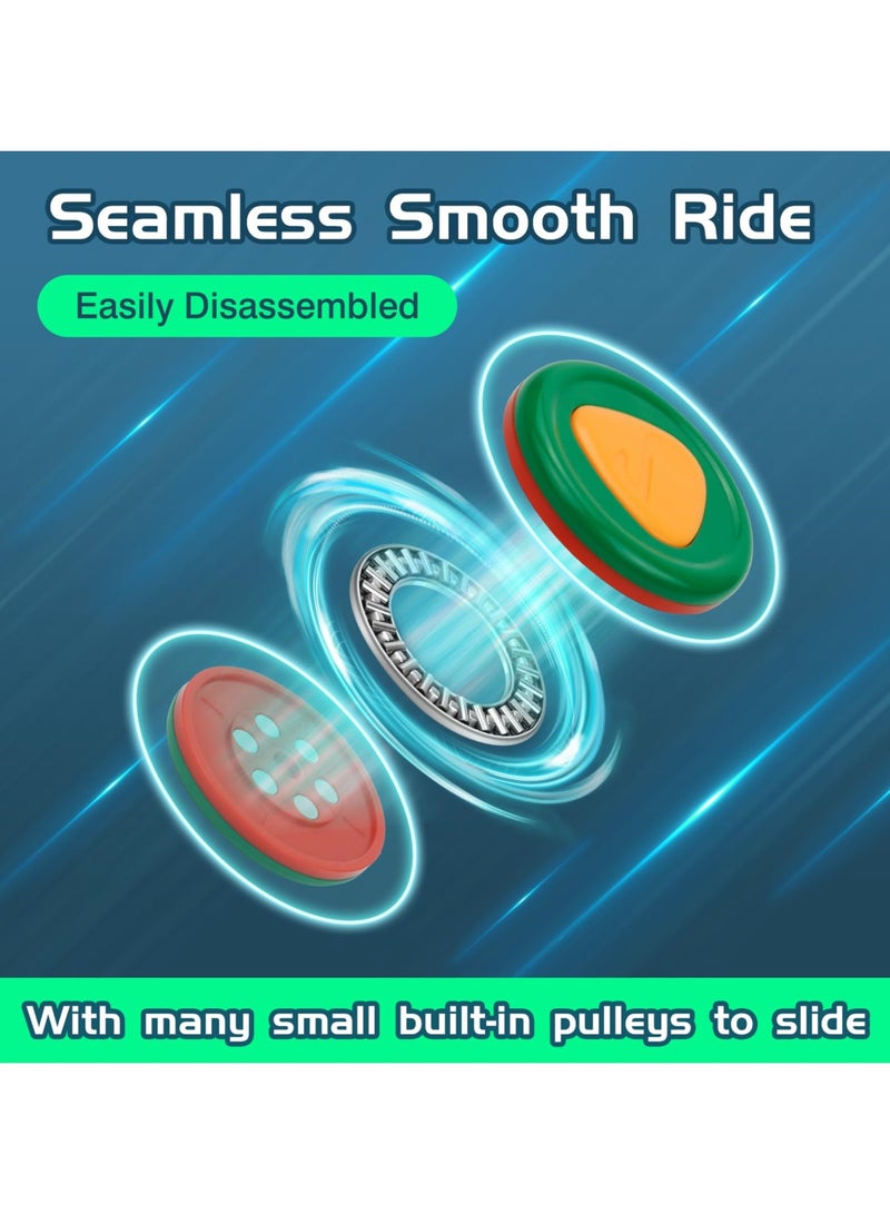 Magnetic 2-in-1 Fidget Slider Toy for Stress Relief with Haptic Coin and Press Features, Perfect for Adults and Kids - Image 3