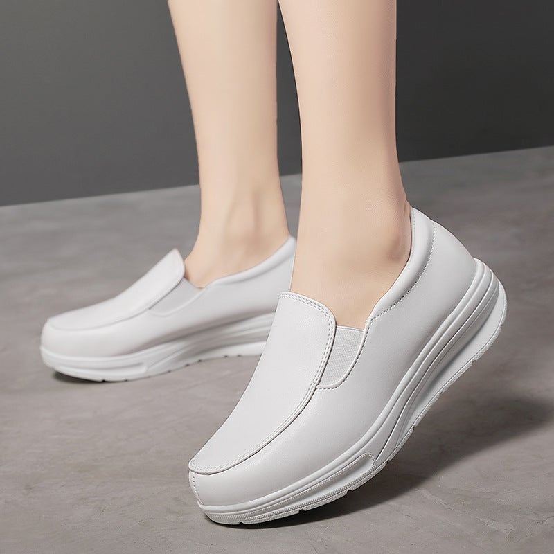 2023 Air Cushion Travel Southeast Asian Nurse Shoes White Wedge Pregnant Women'S Shoes Mother'S Shoes Work Shoes - Image 4