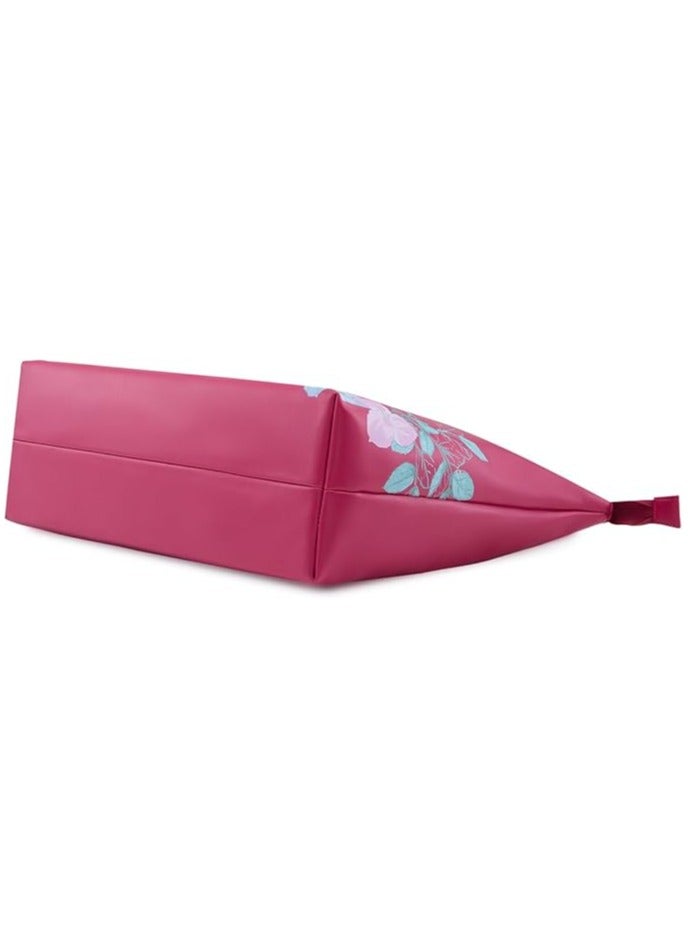 Caprese Shanaya Tote Bag, Large-Burgundy| Stylish Handbag for Women | Spacious, Versatile Office & Daily Essentials Tote | Top Zip Closure - Image 4