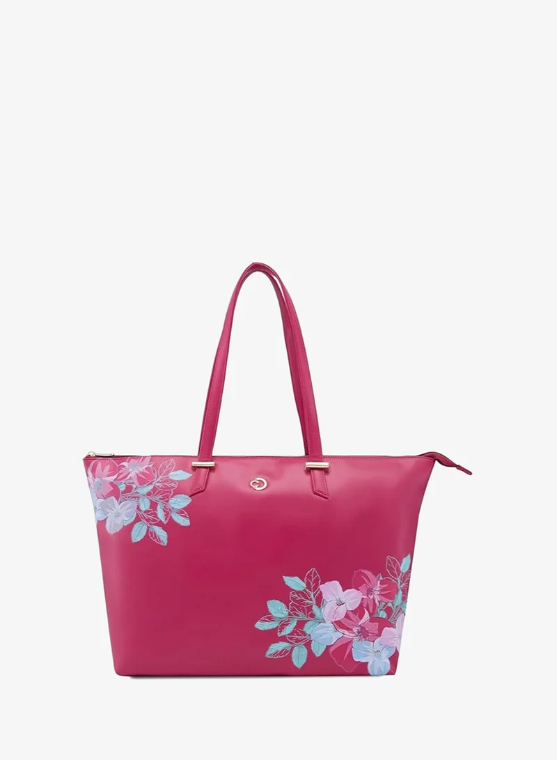 CAPRESE Caprese Shanaya Tote Bag, Large-Burgundy| Stylish Handbag for Women | Spacious, Versatile Office & Daily Essentials Tote | Top Zip Closure