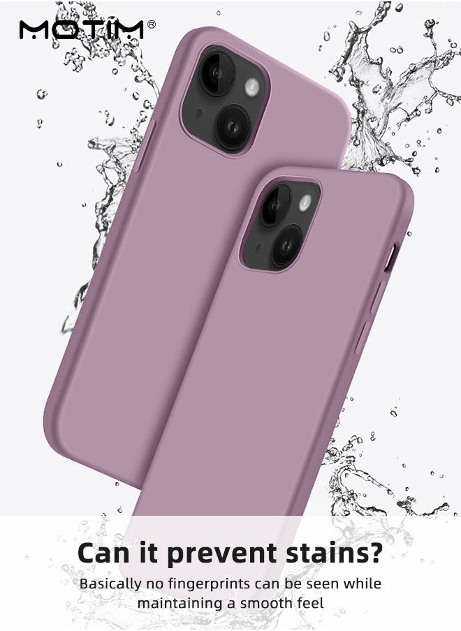 Motim - Liquid Silicon Case Protector Compatible with iPhone 14/14 Plus Full-Body Protection Silky-Soft Touch  Cover Slim Shockproof Anti-Scratch Bumper Phone Case - Image 1