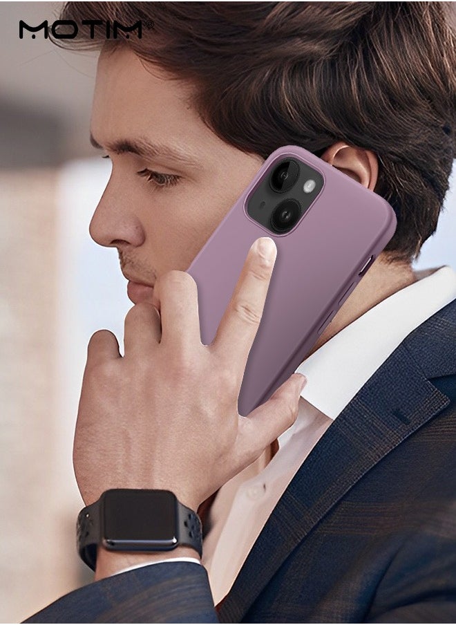 Motim - Liquid Silicon Case Protector Compatible with iPhone 14/14 Plus Full-Body Protection Silky-Soft Touch  Cover Slim Shockproof Anti-Scratch Bumper Phone Case - Image 1
