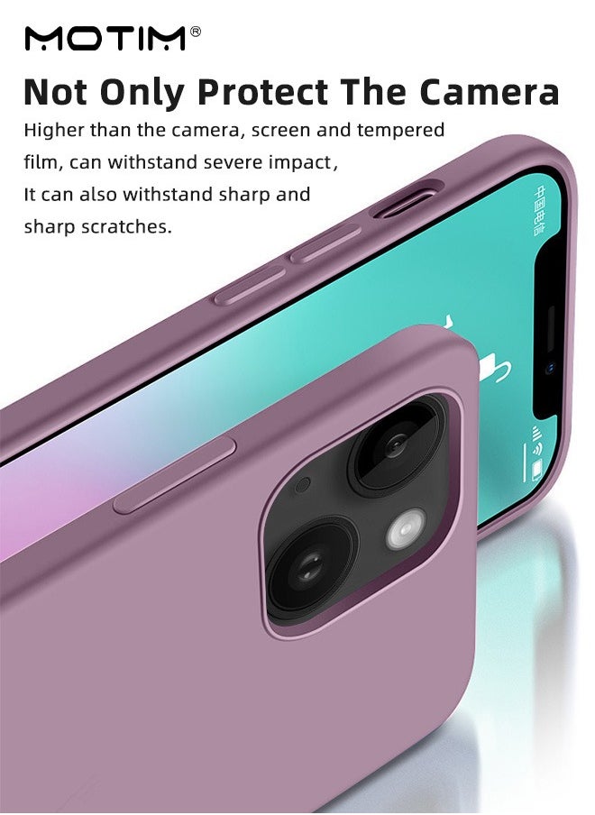 Motim - Liquid Silicon Case Protector Compatible with iPhone 14/14 Plus Full-Body Protection Silky-Soft Touch  Cover Slim Shockproof Anti-Scratch Bumper Phone Case - Image 1