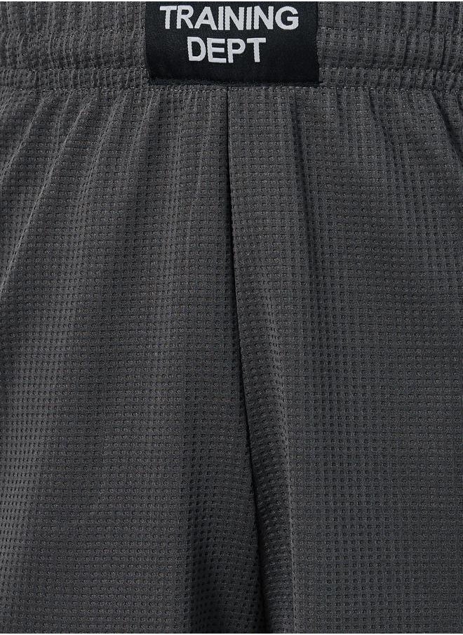 Styli Mesh Insert Oversized Training Shorts with Badge Detail  - Image 3