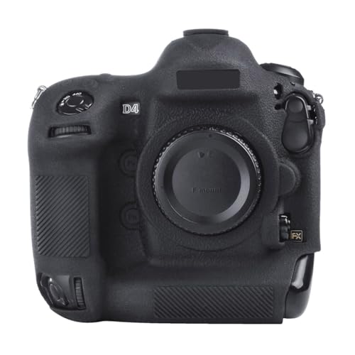 STSEETOP Camera Case for Nikon D4 D4S - Silicone Protective DSLR Skin Cover, Detachable Cage, Shockproof, Dustproof (Black) - Image 1