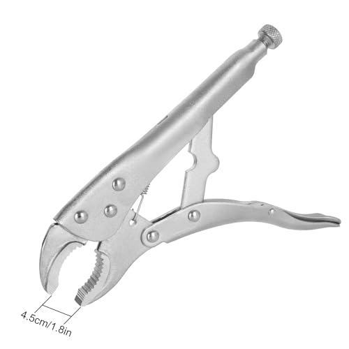 Ziqi 3 PCS VISE-GRIP Curved Jaw Locking Pliers (10inch) with Wire Cutter Curved Jaw for tightening,clamping,twisting,and turning,Chrome-vanadium Steel Curved Jaw Locking Vise Plier Grips Wrench - Image 2