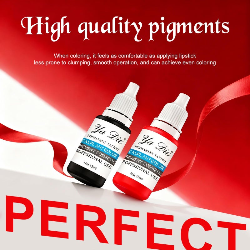 باوديلي مجموعة حبر تاتو دائم للشفاه والحاجب مكونة من 10 قطع - Image 3