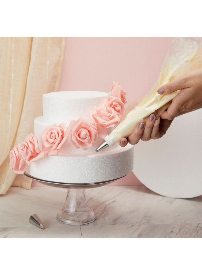 Bright Creations 4 Piece Round Foam Cake Dummies For 10" Tall Fake Wedding Cake 2.25" Thick In 4 Diameters (6 8 10 12 Inches) - Image 4