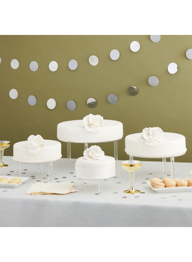 Bright Creations 4 Piece Round Foam Cake Dummies For 10" Tall Fake Wedding Cake 2.25" Thick In 4 Diameters (6 8 10 12 Inches) - Image 3