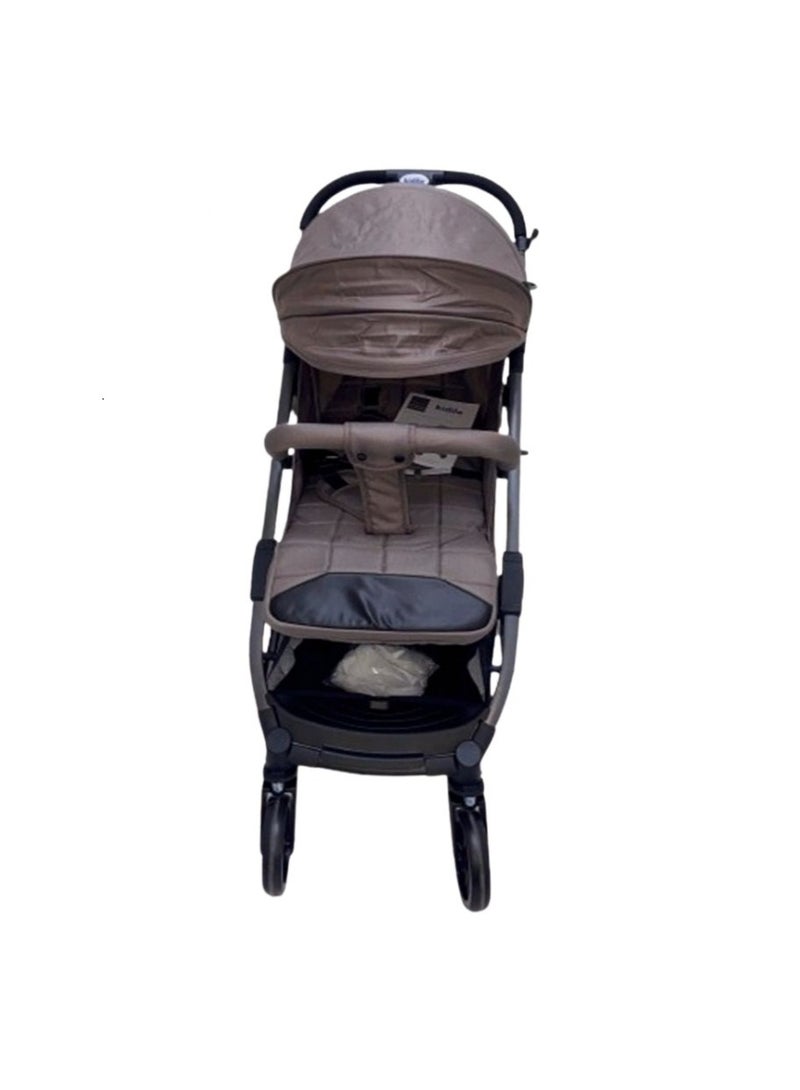 Compact Baby Stroller with Canopy And Storage Basket