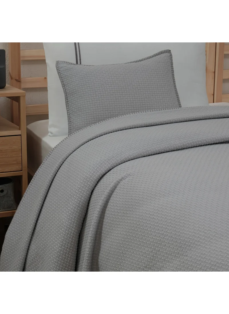 Meyn Collection Single Multi-Purpose Deluxe Pique Bed Cover and Pillow Case *with pillow gift*