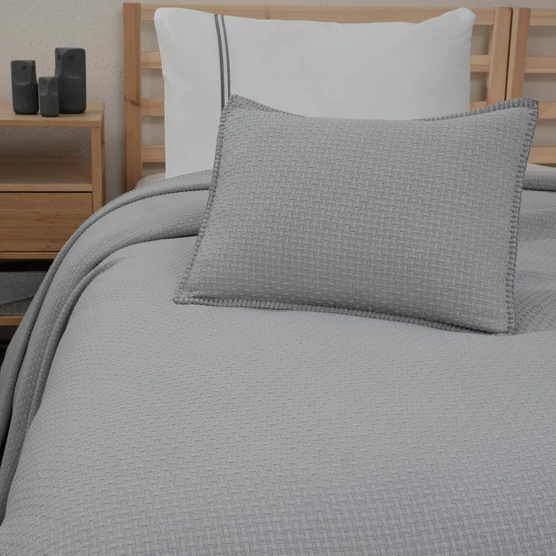 مين كولكشن Single Multi-Purpose Deluxe Pique Bed Cover and Pillow Case *with pillow gift*