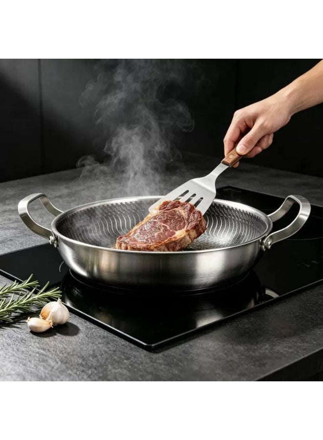 2-handled wok with metal lid and handle, 26 cm - Image 1