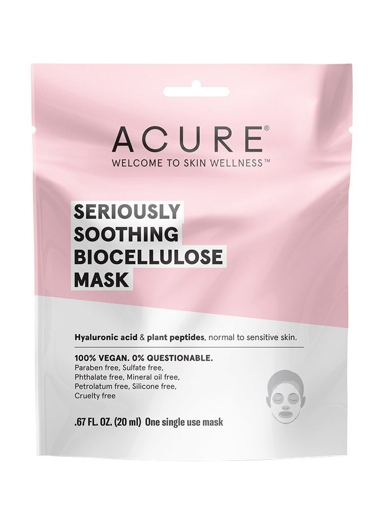 Acure Seriously Soothing Biocellulose Mask 20ml‏ - Image 2