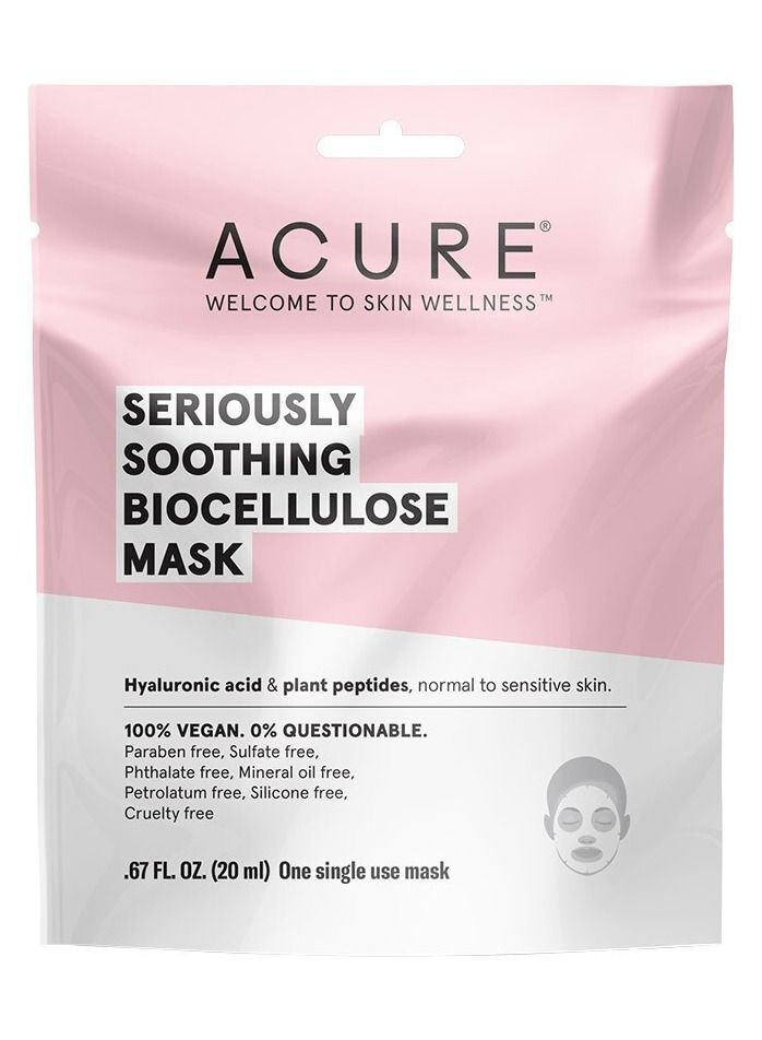 Acure Seriously Soothing Biocellulose Mask 20ml‏ - Image 1