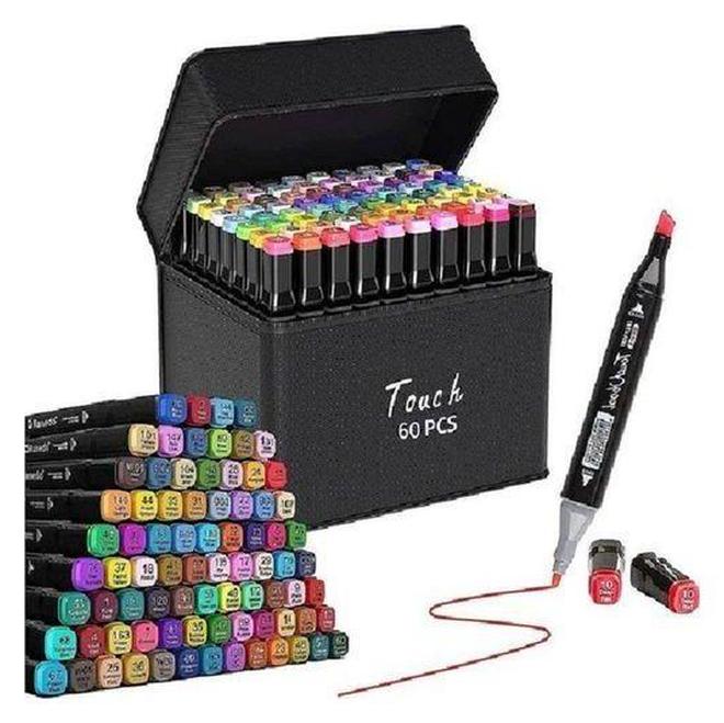 Touch (Touch) 60 Colour Markers Double Tipped Alcohol Markers Art Dual Marker (Set Of 60)