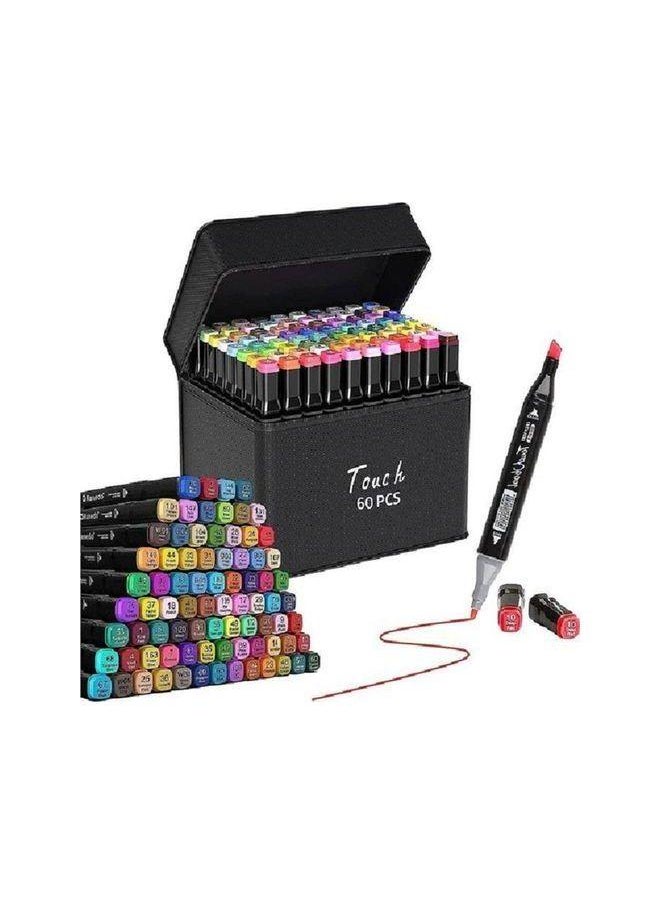 Touch (Touch) 60 Colour Markers Double Tipped Alcohol Markers Art Dual Marker (Set Of 60) 
