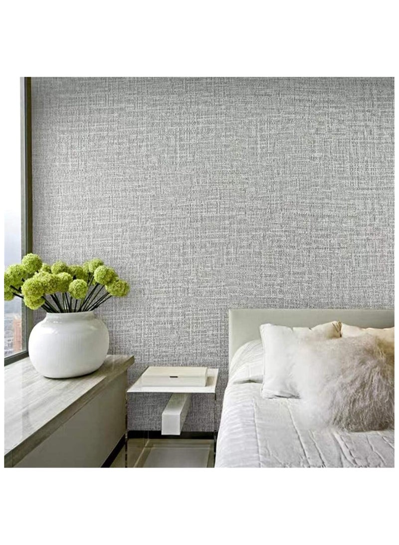 Anna Waterproof and Moisture-Proof Linen Fabric Self-Adhesive Wallpaper for Home and Hotel Bathrooms - Image 2