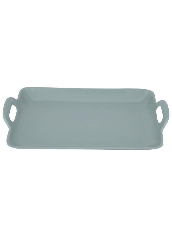 Alsaif Painted Iron Serving Topper 36 X 22.5 X 3.5 Cm Rectangle Light Green  - Image 1