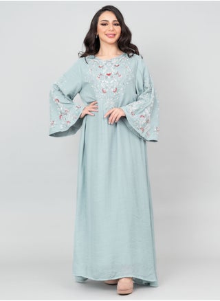 جلابية مطرزة عصرية IK4007 ازرق - pzsku/ZDCFBEE2ABC4B77317FDBZ/45/1741900102/d35b3dfe-0414-48e5-a64c-c9b2c84340f8