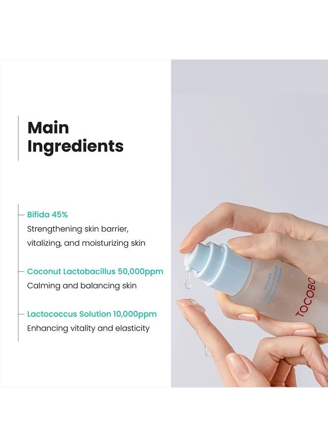 Tocobo Bifida Biome Essence 1.69 fl oz / 50ml | All in one, Skin Repair Serum, Skin Barrier Essence | Natural Ingredients, Vegan Essence, Cruelty Free, Korean Vegan Essence - Image 4