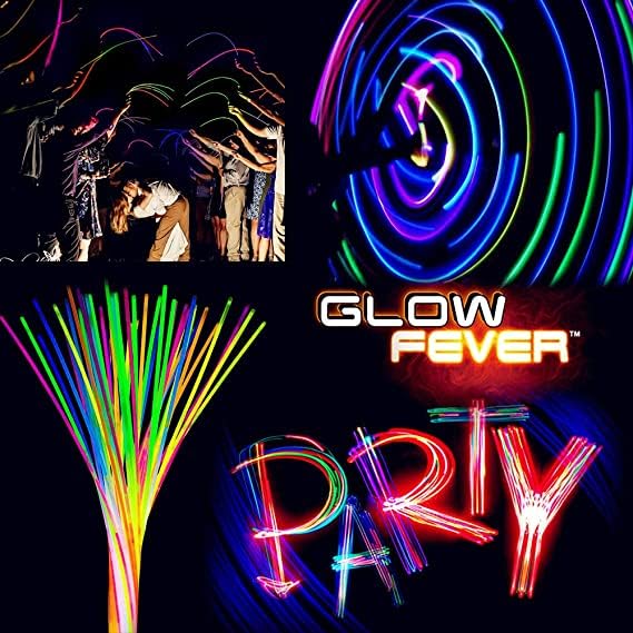 Glow Fever Glow Sticks Bulk 100ct 22'' Glow Necklaces with Connectors, Neon Light Sticks for Party Festivals Raves Concert Birthday Wedding, Multicolor - Image 5