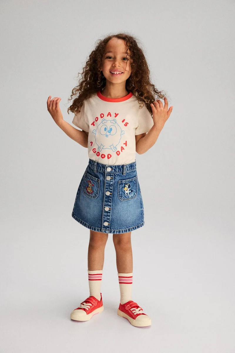 H&M A-line denim skirt