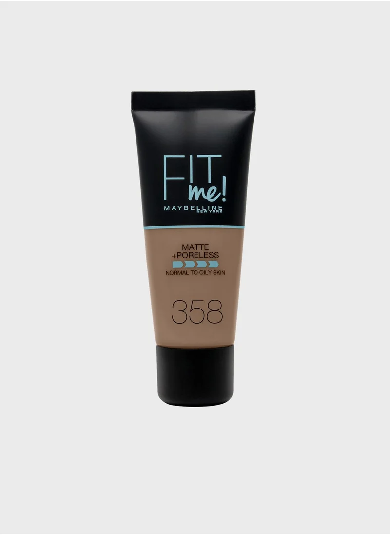 MAYBELLINE NEW YORK Fit Me Matte & Poreless Foundation -358 Latte