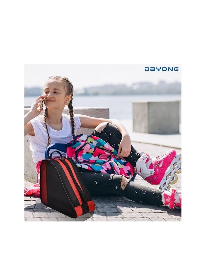 DAYONG Roller Skate Bags, Oxford Cloth Ice Inline Skates Bag with Adjustable Shoulder Strap for Kids and Adult, Large Capacity Skate Bag for Skates Shoes, Helmet Other Skate Accessories - Image 5