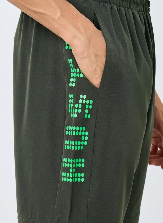 ستايلي اكتيف شورت تمرين بتفاصيل طباعة