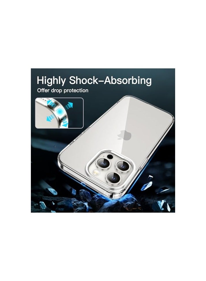 JETech Case for iPhone 15 Pro Max 6.7-Inch, Soft TPU Transparent Slim Protective Phone Cover with Shock-Absorption, Support Wireless Charging (Clear) - Image 3