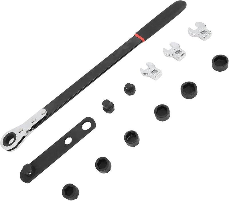 مجموعة أدوات حزام السير مع مفتاح راتشيت قابل للعكس لإصلاح السيارات بسهولة - Image 5