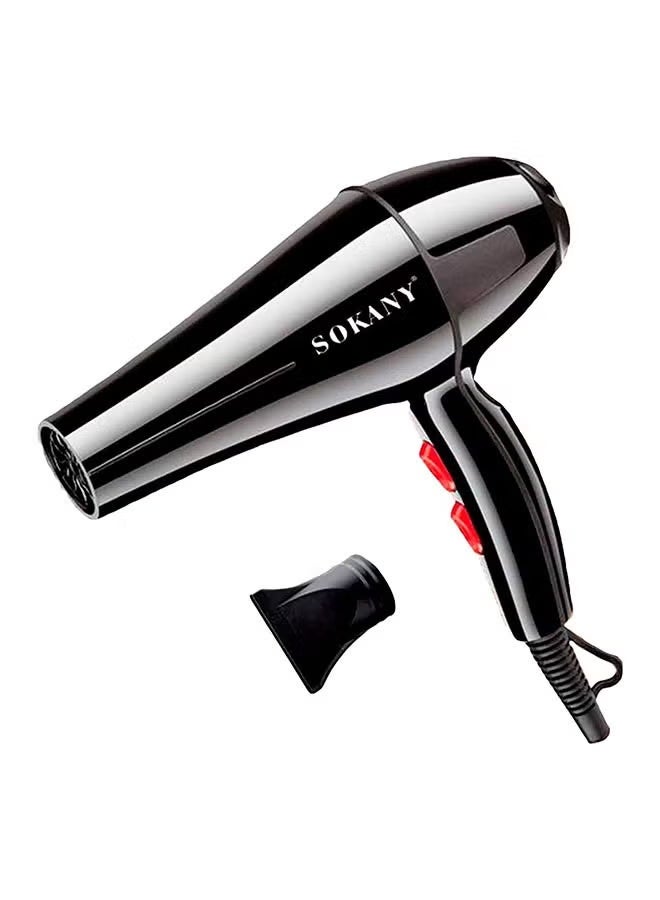 sokany Professional hair dryer - 2200 watts, black color - Image 1
