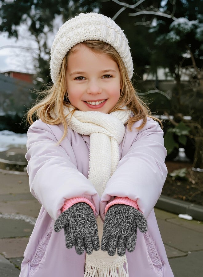 Cooraby 3 Pairs Kid's Winter Magic Gloves Thicken Knitted Warm Gloves Children Stretchy Unisex Gloves for Boy Girl - Image 5