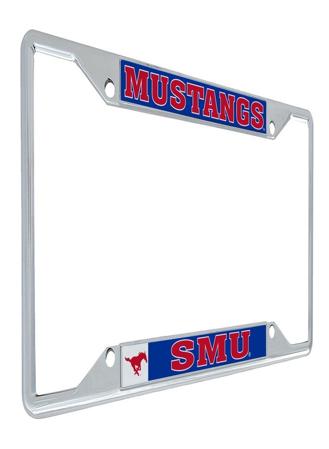 Desert Cactus Southern Methodist University SMU Mustangs Car Accessories Metal License Plate Frame and Tag Holder for Front or Rear of Car (Mascot) - Image 2