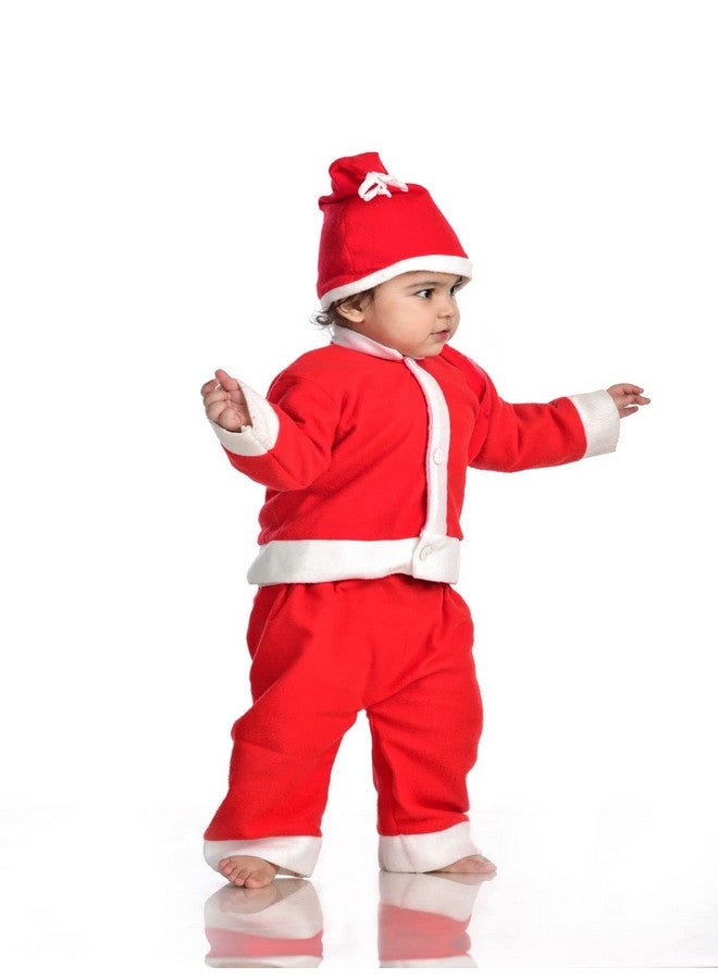 BookMyCostume Santa Boy Dress Set of 4 (Jacket, Bottom, Bag, & Cap) Kids Christmas Costume 1-2 years - Image 4